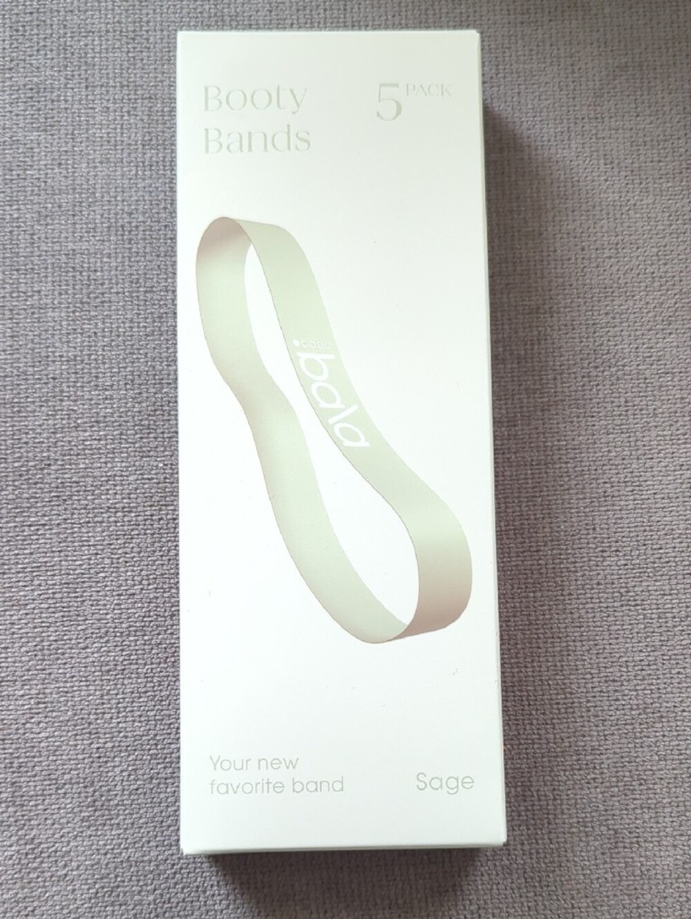 NWT NIB Bala Booty Bands 5-Pack - Sage Green